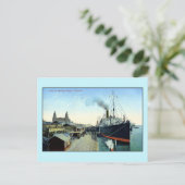  1900-1920s Ocean Liner, Liverpool Briefkaart (Staand voorkant)