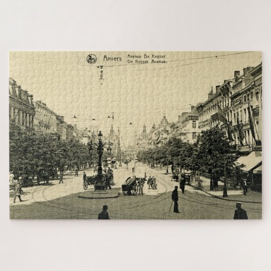 1900 Antwerpen De Keyser Avenue Antwerpen Anvers Legpuzzel (Horizontaal)