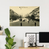 1900 Antwerpen De Keyser Avenue Antwerpen Anvers Poster (Thuiskantoor)