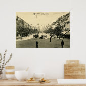 1900 Antwerpen De Keyser Avenue Antwerpen Anvers Poster (Keuken)
