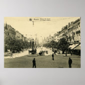 1900 Antwerpen De Keyser Avenue Antwerpen Anvers Poster (Voorkant)