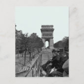 1900 arc de triomphe paris Paris Bus Ride People Briefkaart (Voorkant)