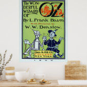 1900 Boekcover van de roman WIZARD of OZ Poster (Keuken)