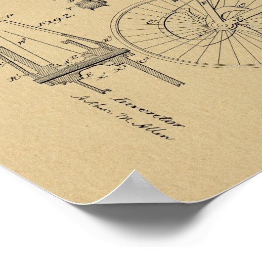 1900  brochure voor fietspatronen afdrukken poster (Hoek)