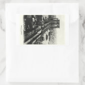 1900 Brooklyn Bridge Rechthoekige Sticker (Tas)