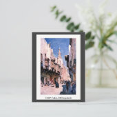  1900 Cairo Egypt El-Fouyateah Street Briefkaart (Staand voorkant)