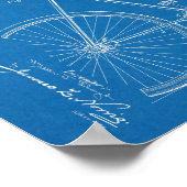 1900 Chainless Bicycle Design Patent Art Print (Hoek)