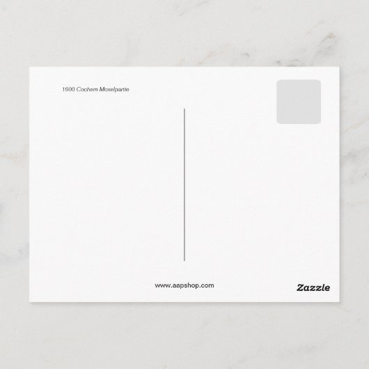 1900 Cochem Mosel Moselle, Duitsland Briefkaart (Achterkant)