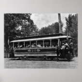 1900 Columbia Railway Trolley Poster (Voorkant)