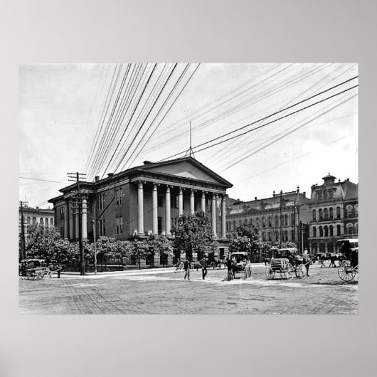 1900 Courthouse Nashville Tennessee Print (Voorkant)