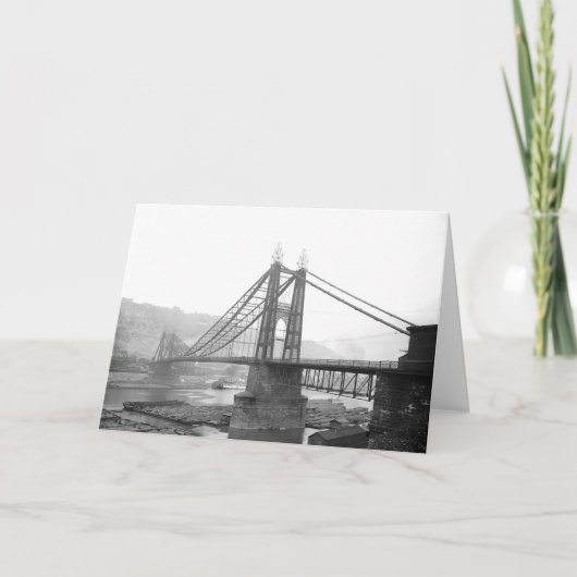 1900 de Pa van Pittsburgh van de Brug Pointe. Kaart (Voorkant)