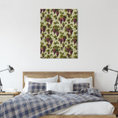 1900 druiven Fruit Botanische Design Canvas Afdruk (Insitu (Slaapkamer))