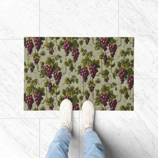 1900  druiven Fruit Botanische Design Deurmat (Binnen)