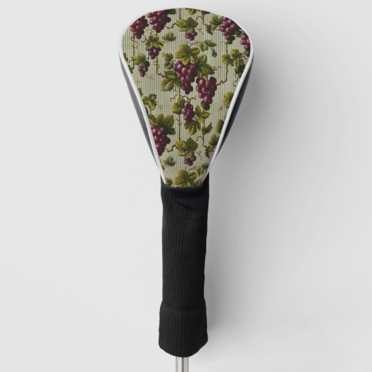 1900  druiven Fruit Botanische Design Golfheadcover (Voorkant)