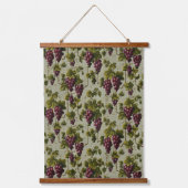 1900 druiven Fruit Botanische Design Hangend Wandkleed (Voorkant)