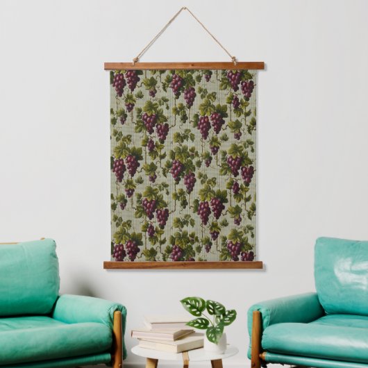 1900 druiven Fruit Botanische Design Hangend Wandkleed (Woonkamer)
