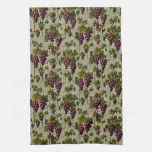 1900  druiven Fruit Botanische Design Theedoek