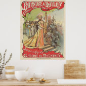 1900 Edel Barnum Bailey Schoonheidsposter Poster (Keuken)