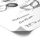 1900 Golf Club Design Patent Art-afdrukken Poster (Hoek)