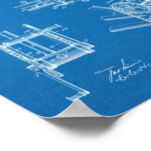 1900 High Speed Gear Bicycle Design Patent Print (Hoek)