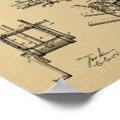 1900 High Speed Gear Bicycle Design Patent Print (Hoek)
