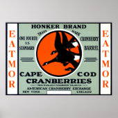 1900 Honker Brand Cranberries Poster (Voorkant)
