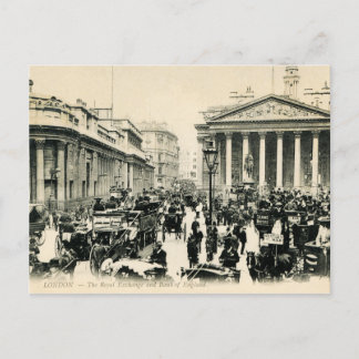 1900 London Royal Exchange en Bank of England Pos Briefkaart