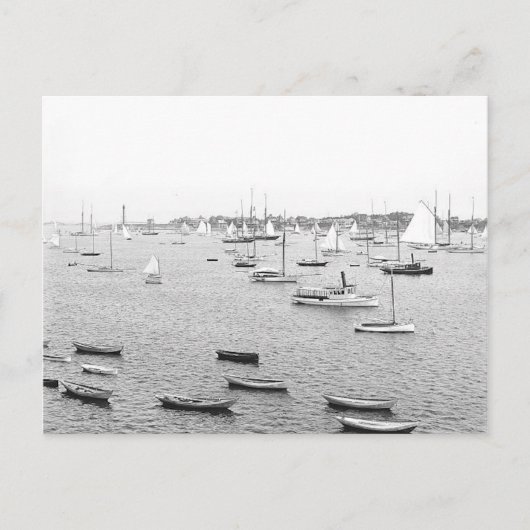 1900 Marblehead Harbour Massachusetts Briefkaart (Voorkant)