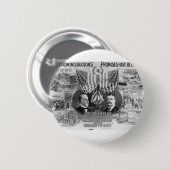 1900 Mckinley - Roosevelt Ronde Button 5,7 Cm (Voorkant /achterkant)
