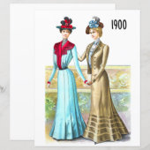 1900 Mode Bord afdrukken voor Decoupage (Voorkant / Achterkant)