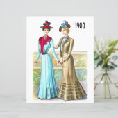1900 Mode Bord afdrukken voor Decoupage (Staand voorkant)
