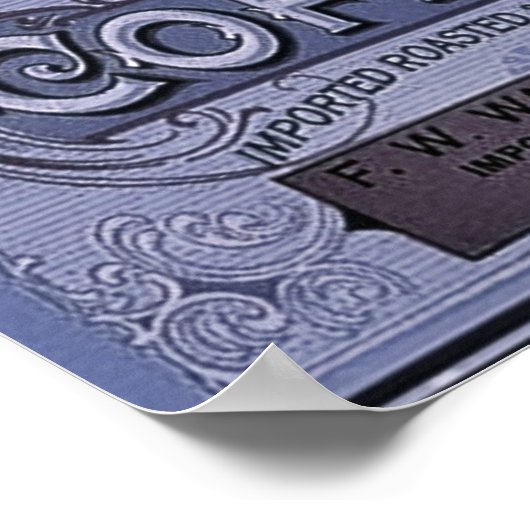 1900 Monogram Koffie Advertentie Poster (Hoek)