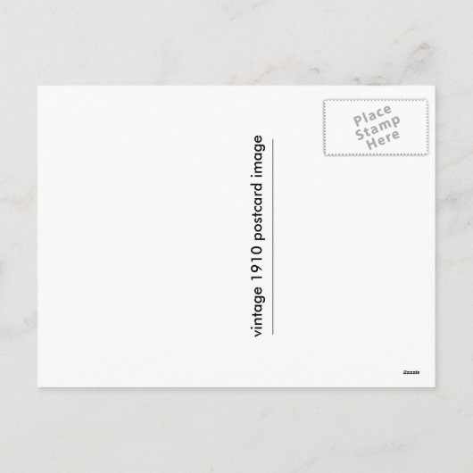 1900 New Year Cute Boy & Gold Clock Image Feestdagenkaart (Achterkant)