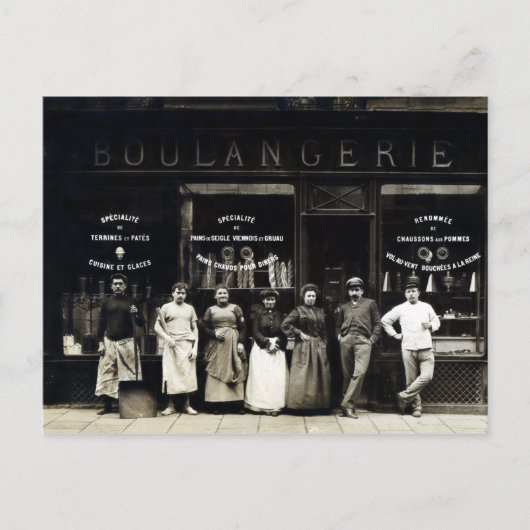 1900 Parijse Bakkerij Briefkaart (Voorkant)