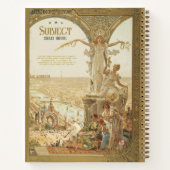 1900 Paris Exhibition Poster Bullet Journal Notitieboek (Achterkant)