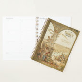 1900 Paris Exhibition Poster Gepersonaliseerde Pla Planner (Display)