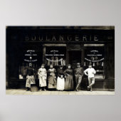 1900 Parisiaanse bakkerij Poster (Voorkant)