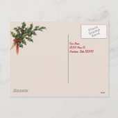 1900 Thuis voor de Kersttrein Feestdagenkaart (Achterkant)