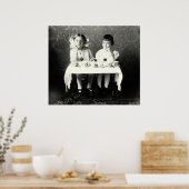 1900 Vriendinnen Tea Party Poster (Keuken)