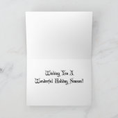 1900s Art Deco Christmas Kaart (Binnen)