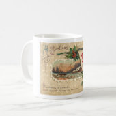 1900S briefkaart 'KERST' Koffiemok (Voorkant links)