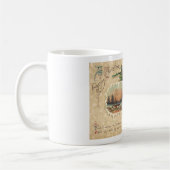 1900S briefkaart 'KERST' Koffiemok (Links)