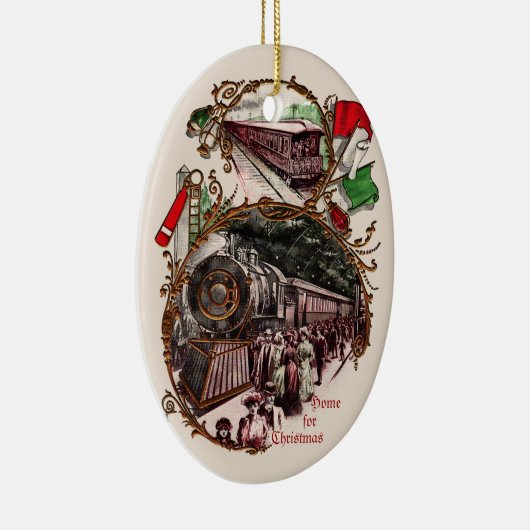 1900s Home voor Christmas Train Ornament (Rechts)