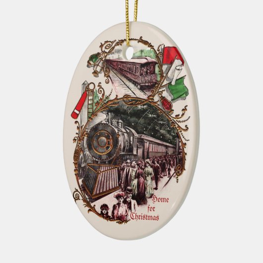 1900s Home voor Christmas Train Ornament (Links)