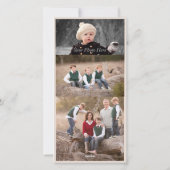 1900s Home voor kersttrein Fotocard Holiday C Feestdagenkaart (Achterkant)