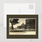  1900s Main Street Sackets Harbour NY Briefkaart (Voorkant / Achterkant)