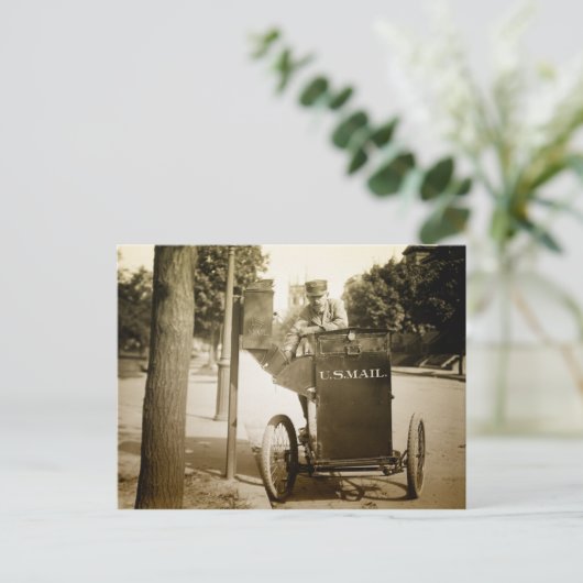 1900s Man e-mail Briefkaart (Staand voorkant)