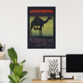 1900s “Nationaal Hotel Caïro Egypte” Piramides Poster (Thuiskantoor)