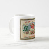 1900s SIGAAR DOOS LABEL...NICE Koffiemok (Voorkant links)