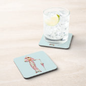 1900's vrouw bier onderzetter (Rechterzijde)